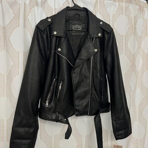 Levi's Black Faux Leather Moto Jacket